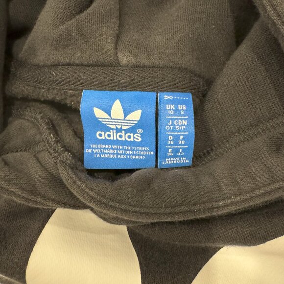 Classic Black Adidas Hoodie - Size S - Picture 3 of 4